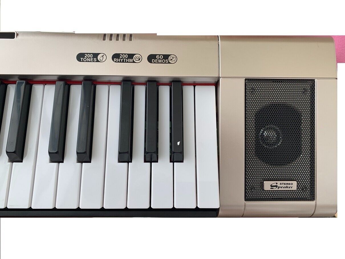 ZHRUNS Elektrisches Keyboard 61 Tasten & Noten Notenständer-Tragbares elektronis
