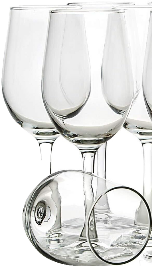 340 ml – Set mit 12 klassischen langlebigen Rot-/Weißweingläsern für Partys