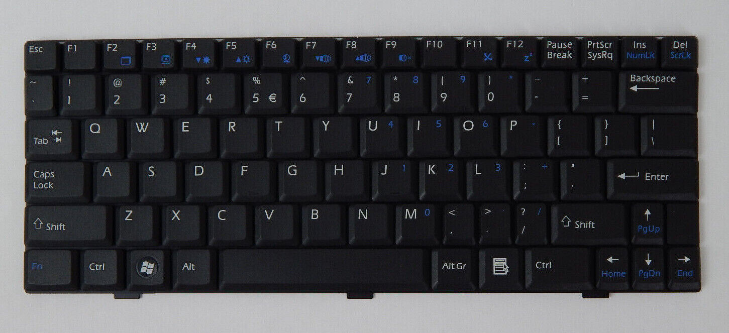 Laptop Tastatur Universal QWERTY Layout Laptoptastatur Notebook Einbau Tastatur
