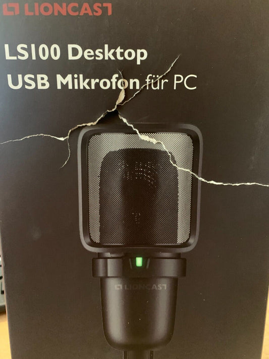Lioncast LS100 USB-Streaming-Mikrofon, präzises Supernieren-Tonmuster