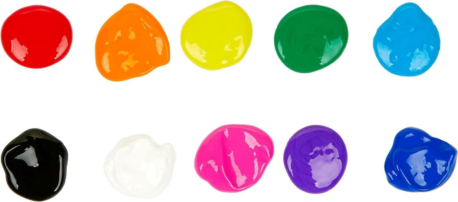 CRAYOLA 54-1205 - 10 Aus und Abwaschbare Farben Kinder Fingergarben Finger Farbe