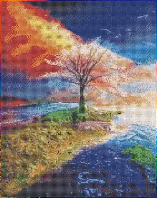 Diamond Painting Magic Tree 40x50cm Basteln Sie Ihr eigenes Kunstwerk Deko