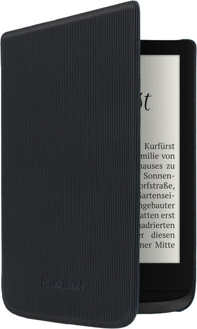 PocketBook Shell Cover Hülle Schutztasche Schutzhülle gerade Linien in Schwarz