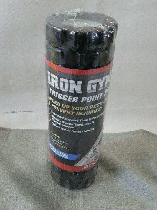 Iron Gym Massagerolle für Triggerpunkt-Massage Gummi Faszienrolle Yogarolle