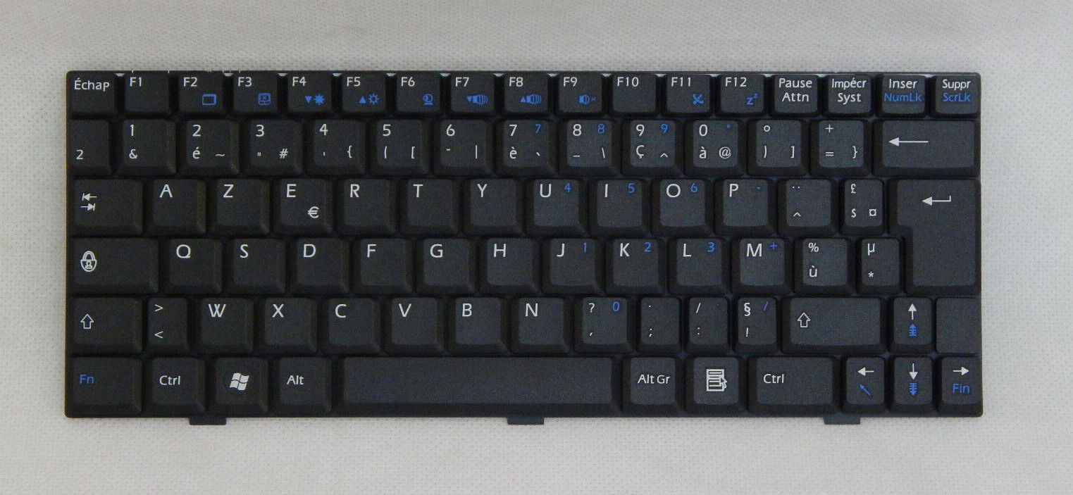 Laptop Tastatur Universal AZERTY Layout Laptoptastatur Notebook Einbau Tastatur