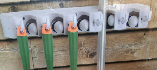 HI Garten-Gerätehalter Wandmontage 45 x 10,5 x 7 cm Kunststoff