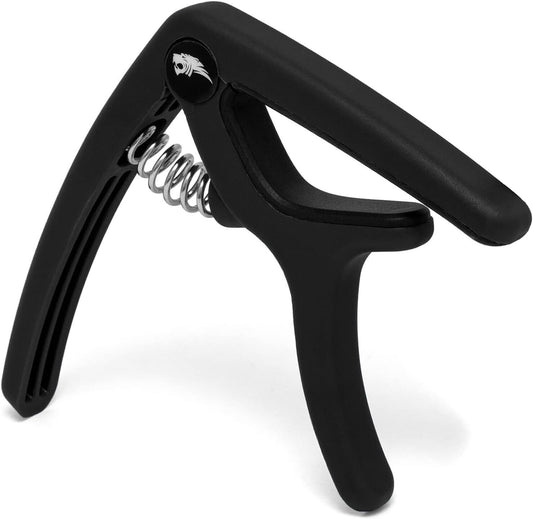 TIGER GACAPO9-BK Schnellverschluss-Triggercapo für Akustische, Elektrische und B