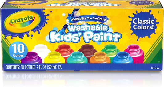 CRAYOLA 54-1205 - 10 Aus und Abwaschbare Farben Kinder Fingergarben Finger Farbe