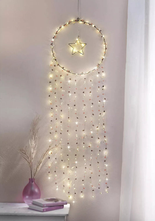 LED-Dekoring "Glitzertraum" Wohnungsdeko Dekoration Wanddeko Beleuchtung Timer