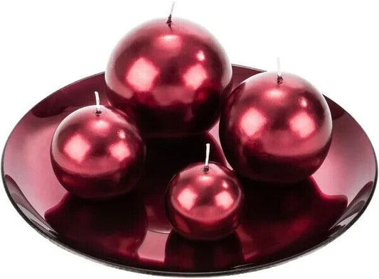 Elegantes Kerzenset Metallic Rose Glasteller Perfekt für Adventsdeko Rosa
