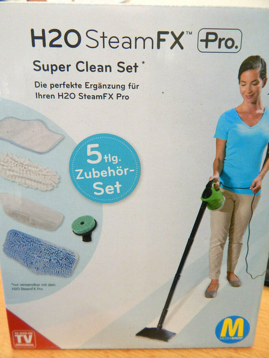 H 20 Steam FX Super Clean Set Mikrofaser-Bodentuch, Kordel-Bodentuch, 