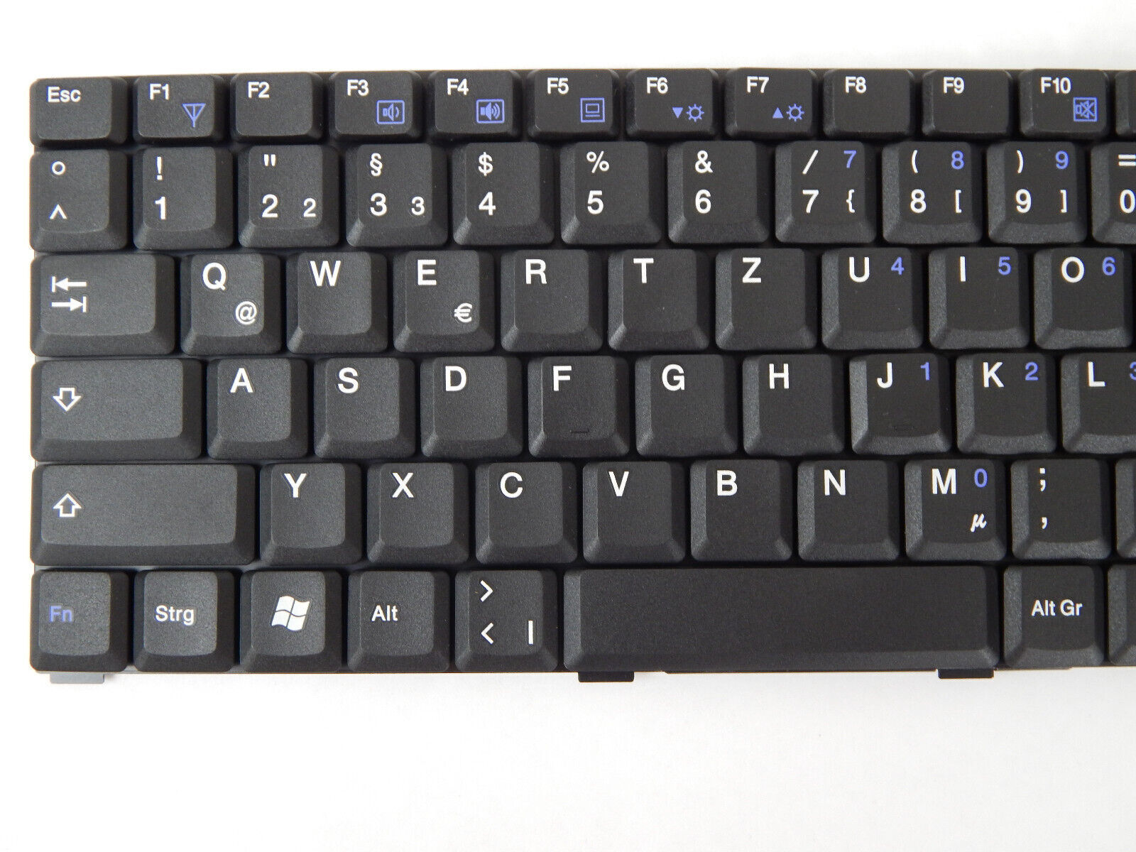 Laptop Tastatur Universal QWERTZ Layout Laptoptastatur Notebook Einbau Tastatur