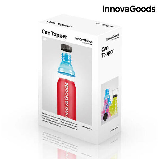 Getränkedosendeckel Edasy InnovaGoods 10 Stück in verschiedene Farben