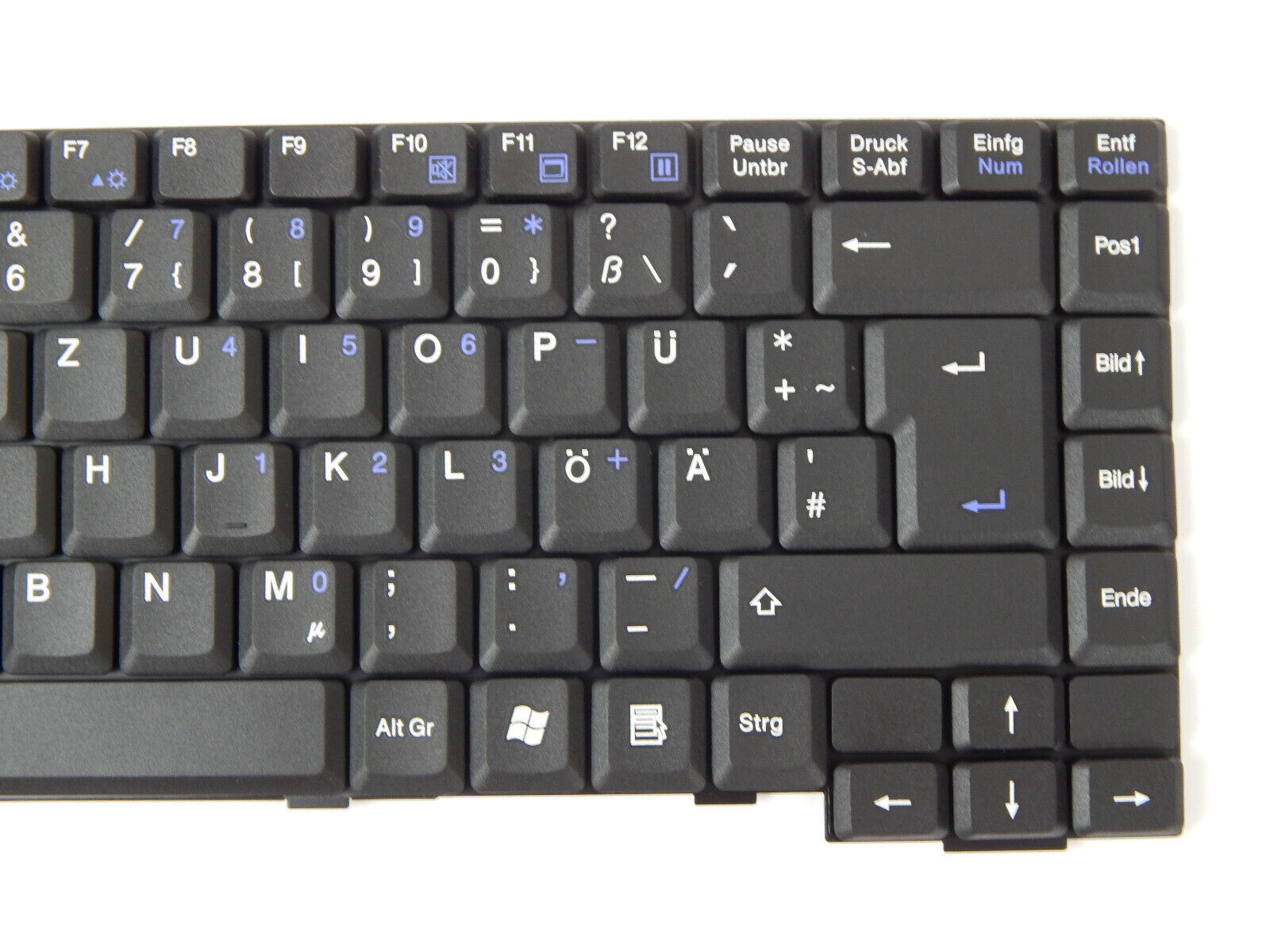 Laptop Tastatur Universal QWERTZ Layout Laptoptastatur Notebook Einbau Tastatur