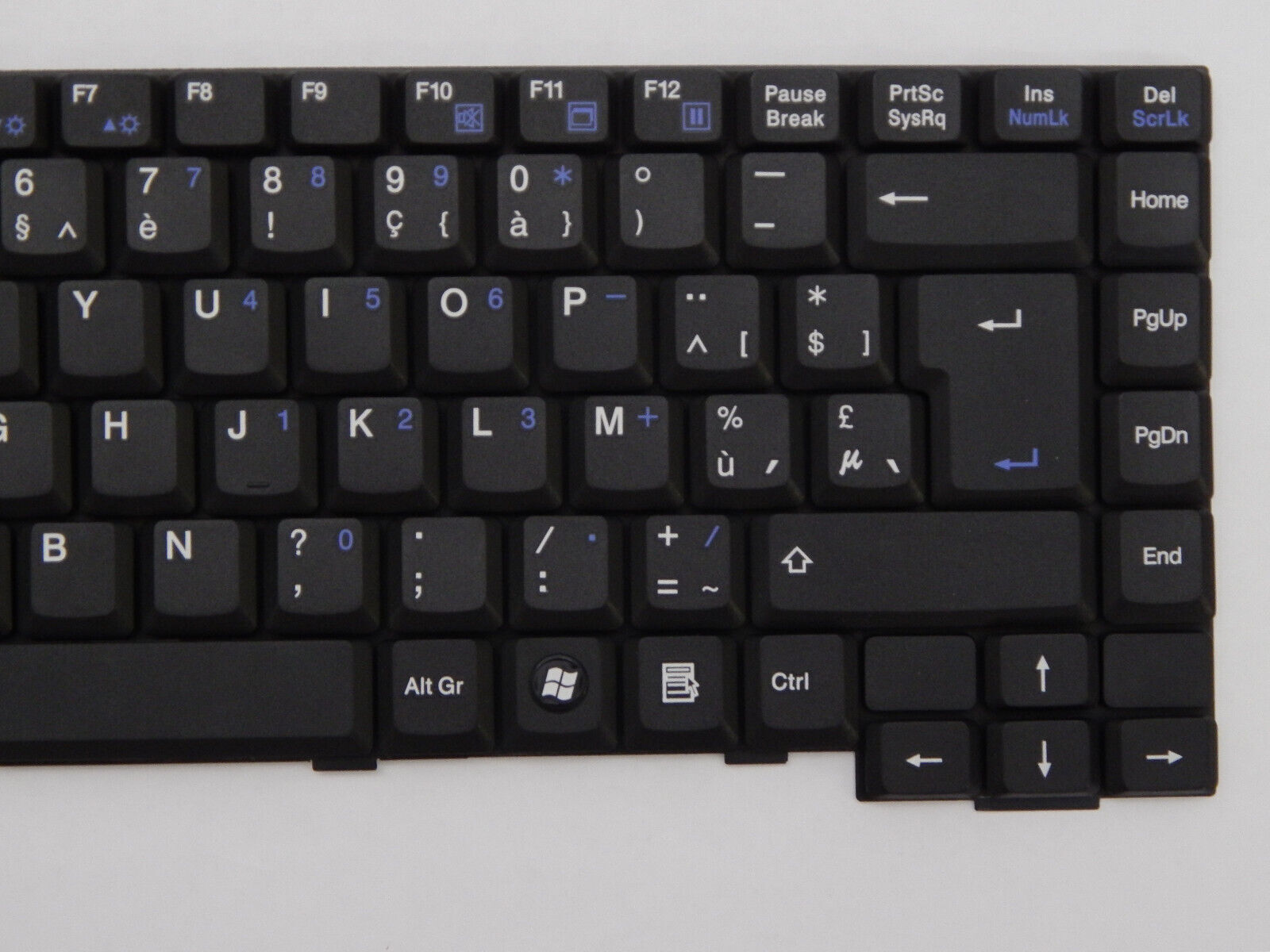Laptop Tastatur Universal AZERTY Layout Laptoptastatur Notebook Einbau Tastatur