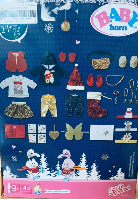 Zapf Creation BABY born 832844 Adventskalender - Zubehör für 43 cm Puppen