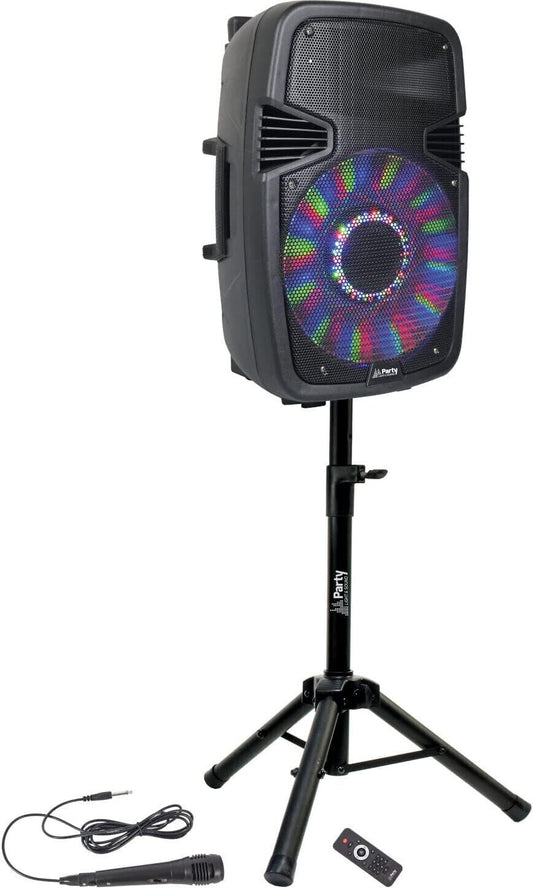Ibiza - PARTY-15PACK - Sound Pack mit 15"/38cm aktiven LED-Lautsprechern, 800W m