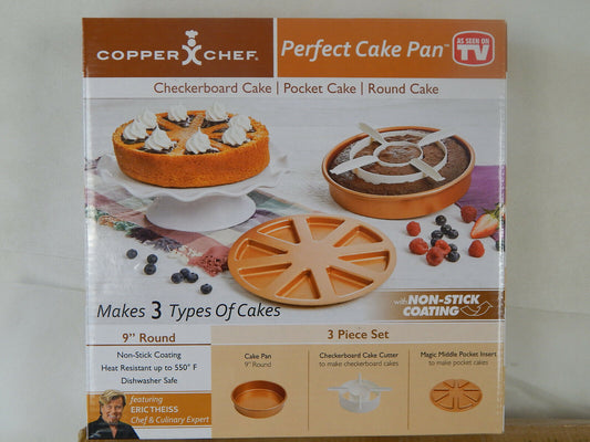 Schachbrett Kuchenform Kupfer Chef perfekt 