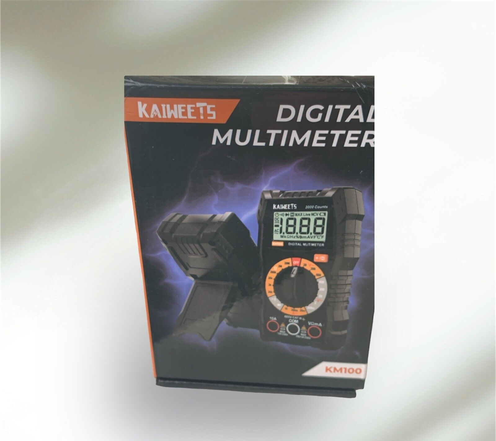 KAIWEETS Digital Multimeter KM100, Spannungsmesser für AC/DC Spannung, DC Strom