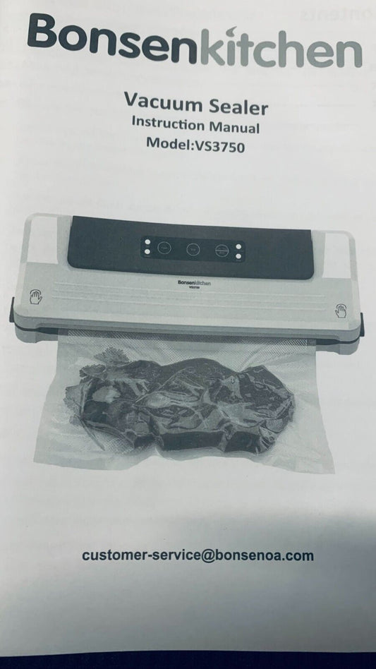 Bonsenkitchen VS3750 Vacuum Sealer