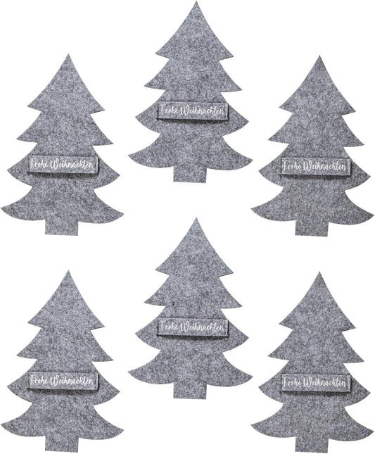 Bestecktaschen "Frohe Weihnachten" 6er-Set