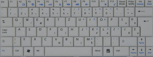 Laptop Tastatur Universal QWERTZ Layout Laptoptastatur Notebook Einbau Tastatur