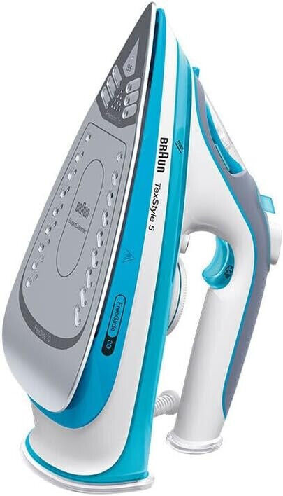 Braun TexStyle 5 Dampfbügeleisen SI 5006 BL – Bügeleisen mit Freeglide 3D Bügeln