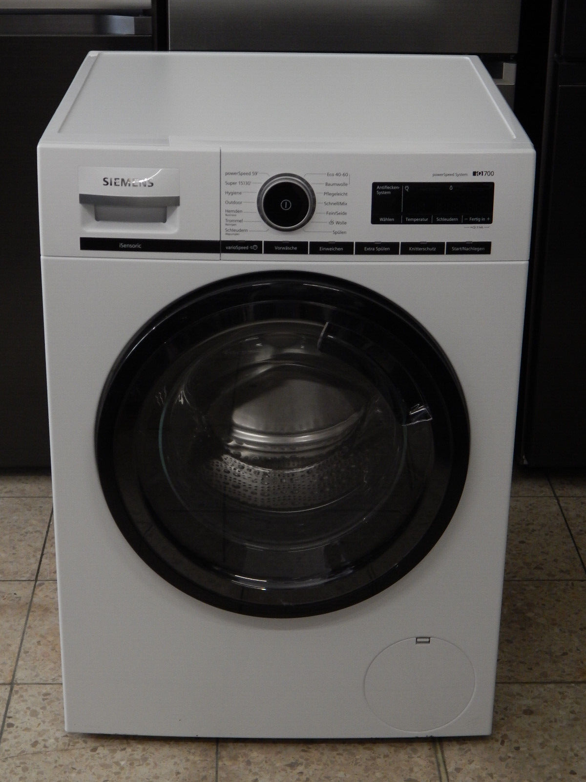 SIEMENS iQ700 WM14VMA3 Waschmaschine 9 kg, 1400 U/min iSensoric AquaStop in Weiß