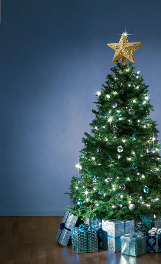 Baumspitze "Stern" mit LED-Projektor, Christbaum  Baumspitze mit LED-Projektor: