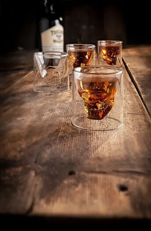 Whiskeygläser 4er Set Gläser Trinklgläser Glas Set für 4 Personen