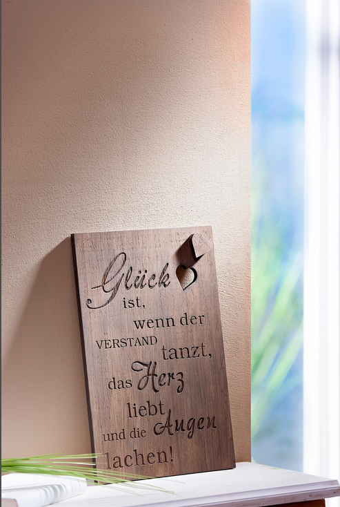  Holzbild "Glück"