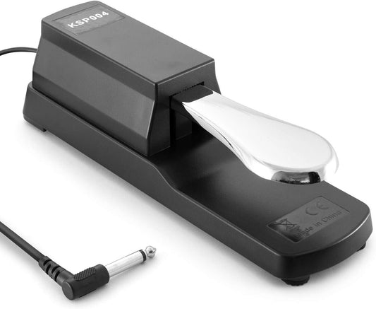 TIGER KSP-004 Universal Sustain Pedal - Piano Style Action für Keyboards, Digita