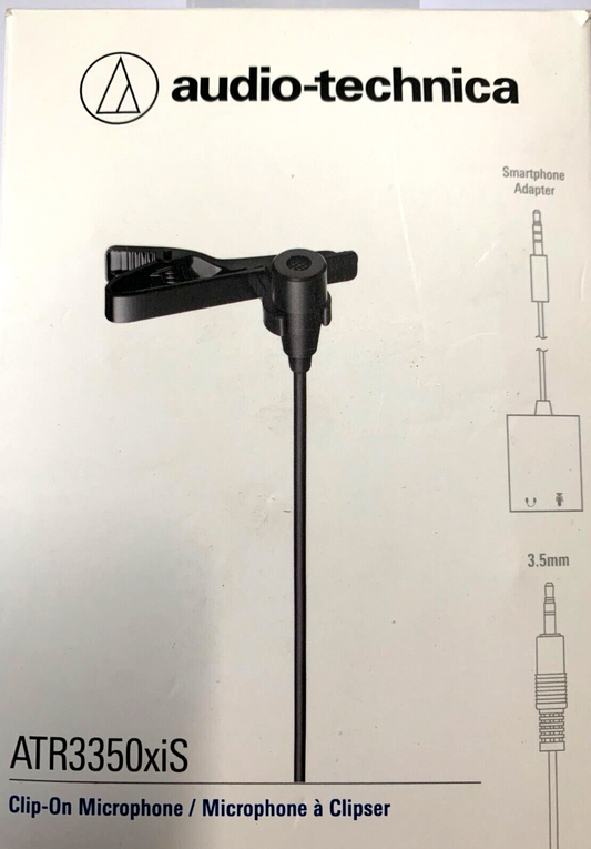 Audio Technica ATR3350xiS, Mikrofon Microphone Ansteckmikrofon für Smartphone