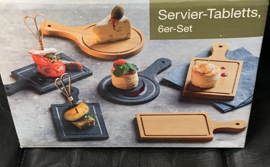 Servier-Essstäbchen, Set 6-tlg