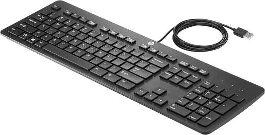 HP SK-2120 USB Business Slim Tastatur QWERTY Layout in Schwarz