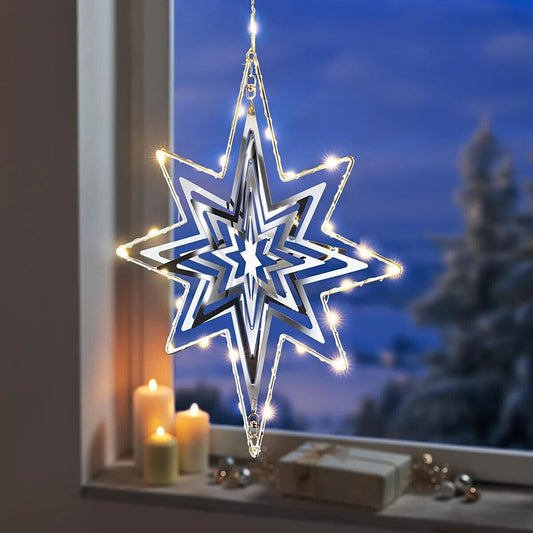 LED-Windspiel Polarstern