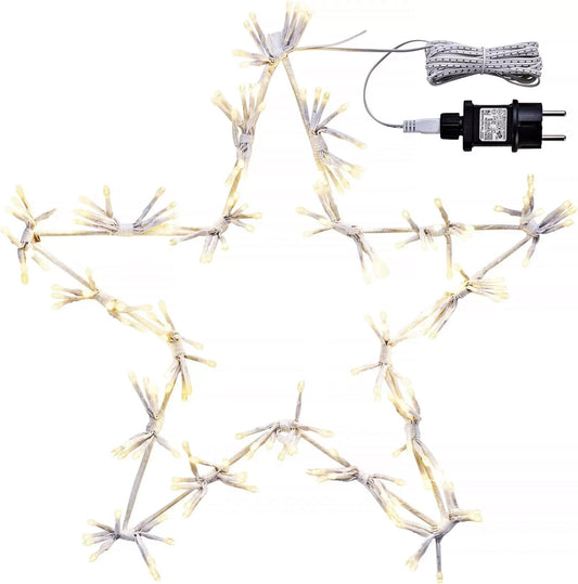 Led- Dekohänger Starburst - Großer Stern mit 200 LEDs - 40 cm - Weiß
