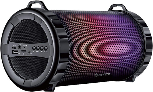 Manta SPK111 Thunder Bluetooth Lautsprecher Musikbox Disco LED tragbare Bluetoot