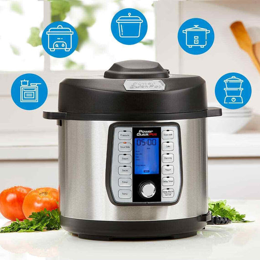 PowerXL Quick Pot Multikocher - ersetzt Ihren Druckkochtopf, Herd, Backofen