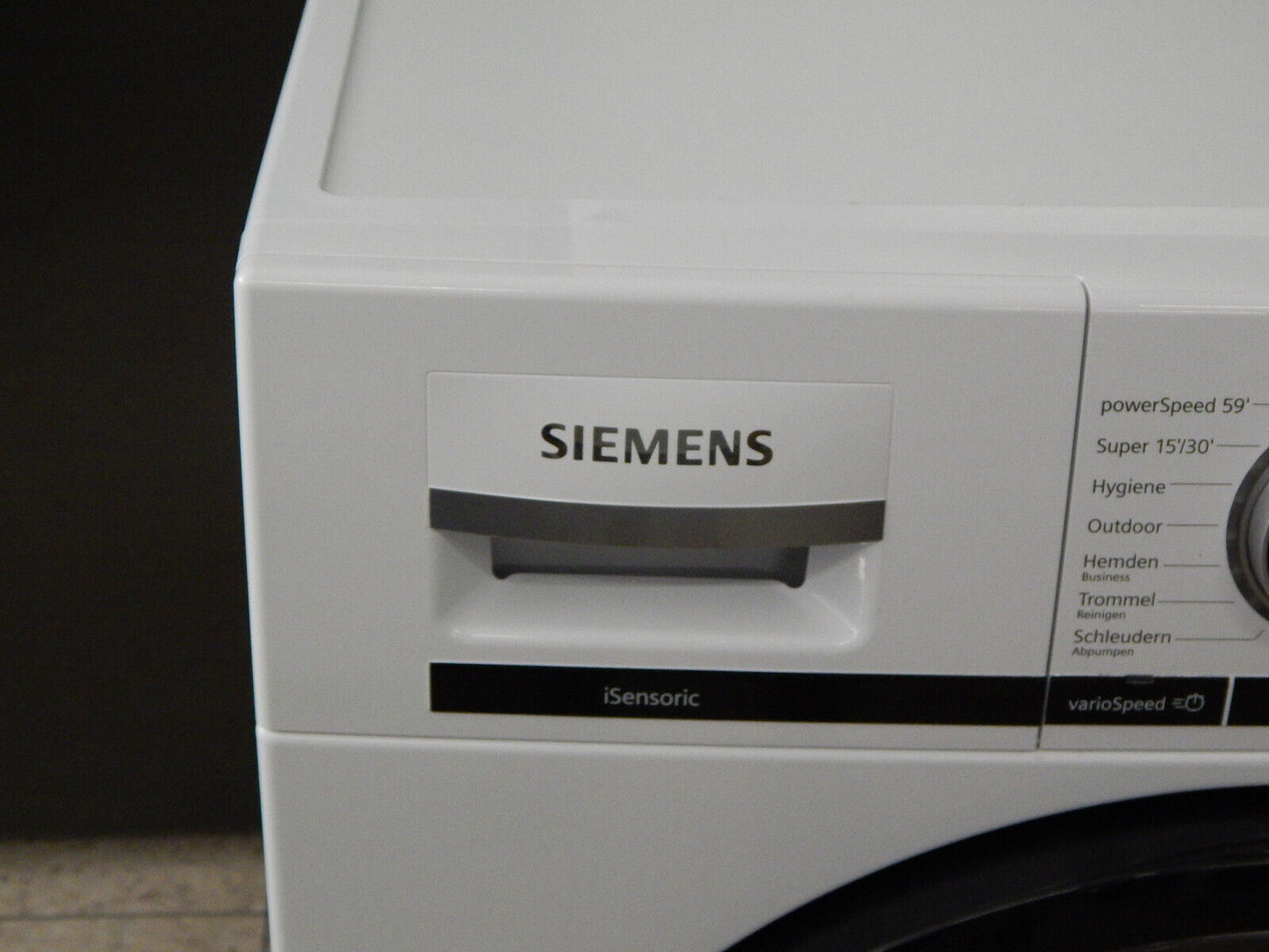 SIEMENS iQ700 WM14VMA3 Waschmaschine 9 kg, 1400 U/min iSensoric AquaStop in Weiß