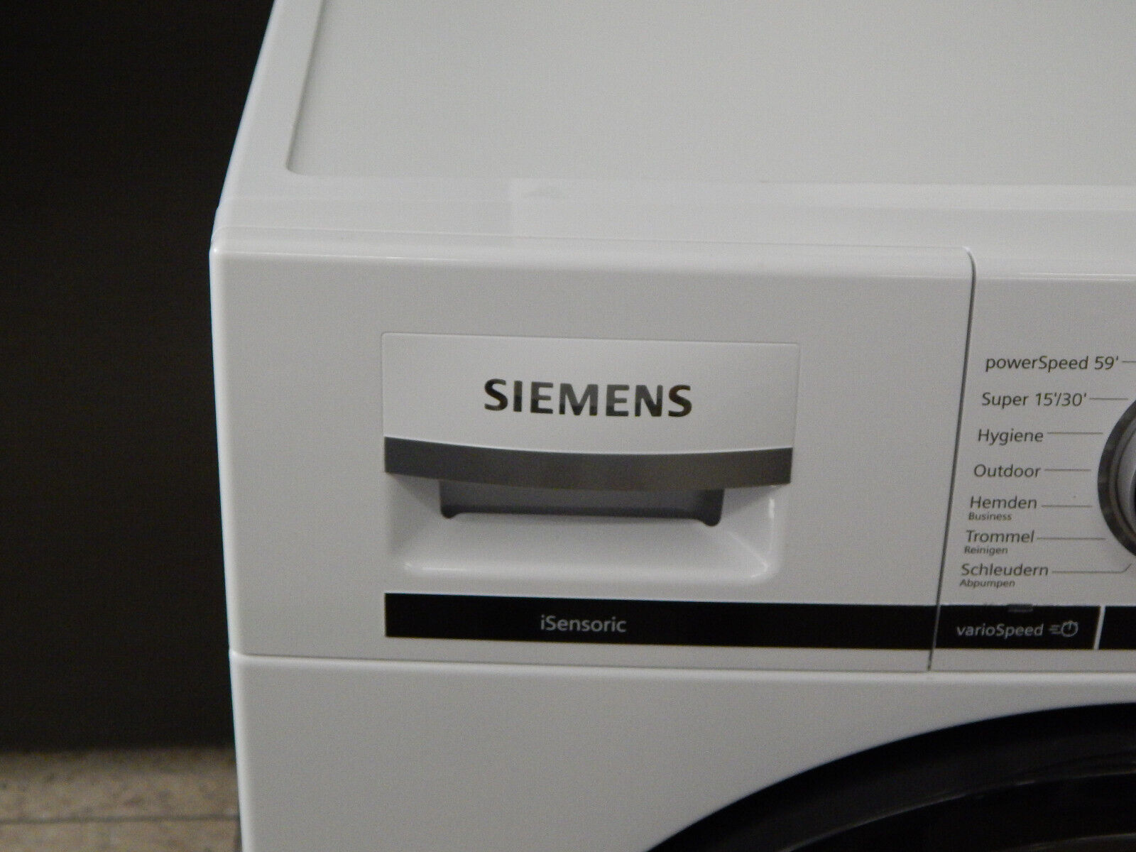 SIEMENS iQ700 WM14VMA3 Waschmaschine 9 kg, 1400 U/min iSensoric AquaStop in Weiß