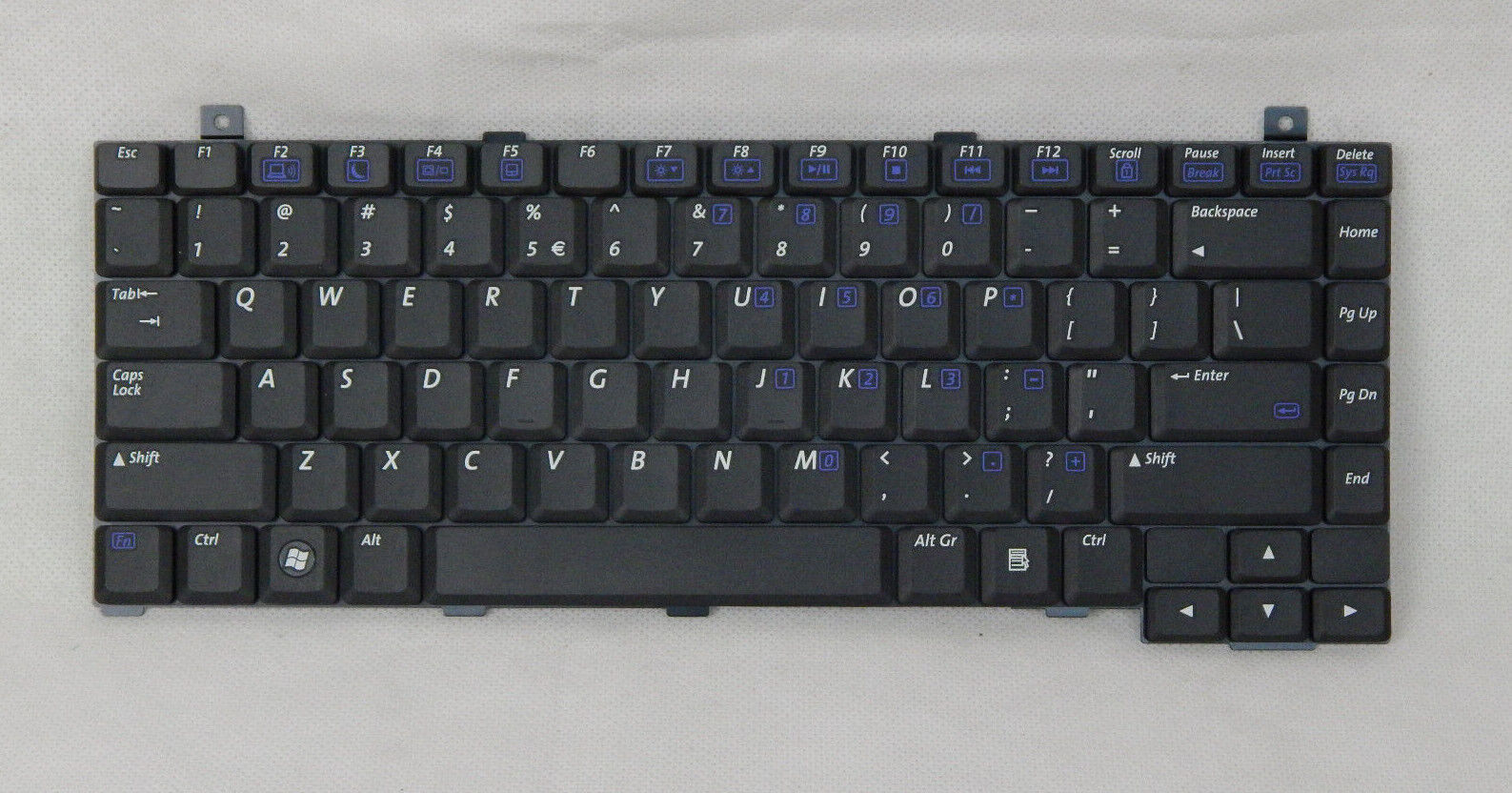 Laptop Tastatur Universal QWERTY Layout Laptoptastatur Notebook Einbau Tastatur