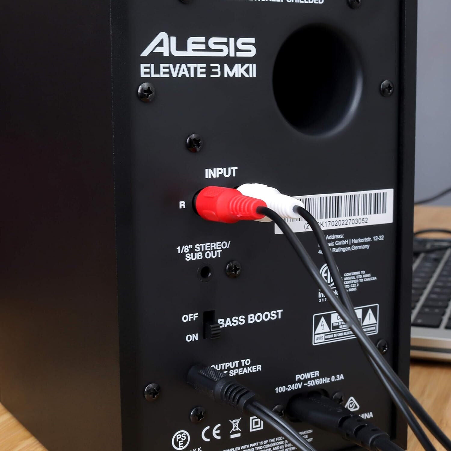 Alesis Elevate 3 MKII - Aktive Desktop-Studiolautsprecher für Heimstudios/Video