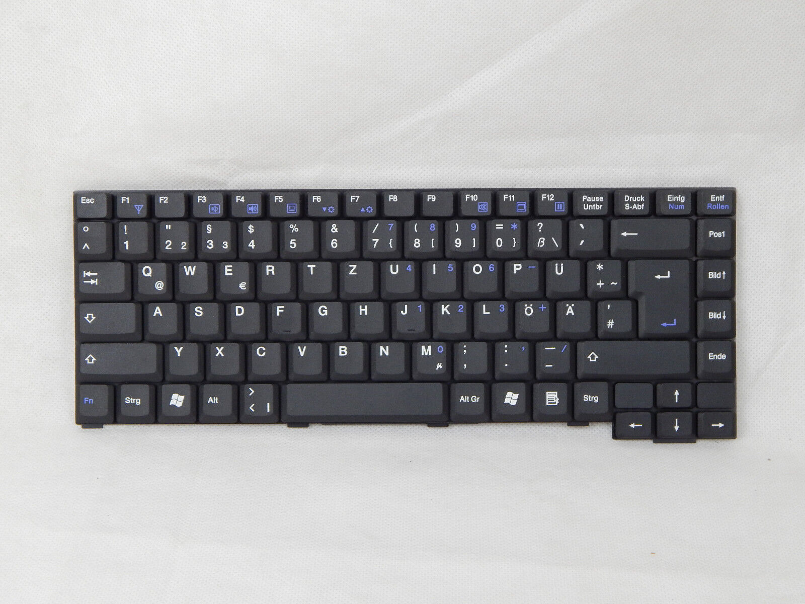 Laptop Tastatur Universal QWERTZ Layout Laptoptastatur Notebook Einbau Tastatur