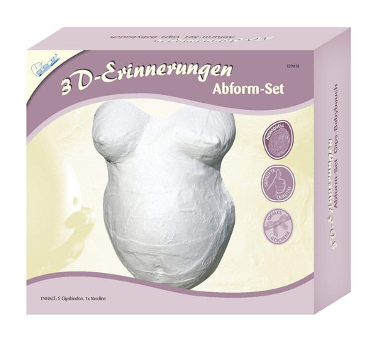 Mammut Spiel & Geschenk 129018 - 3D Erinnerungen Gipsabform Set, Abdruck, Babyba